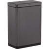 image:imageRubbermaid Elite Stainless Steel Slim Sensor Trash Can 12Gallon Batteries Included Charcoal Wastebasket for HomeKitchenGarageApartmentOfficeSensor