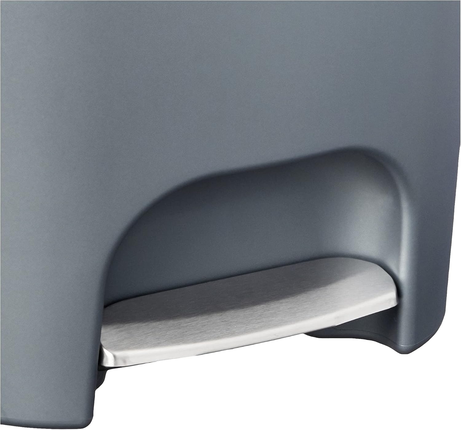 image:imageRubbermaid Classic StepOn Trash Can with Lid 13Gallon Black Easy Clean Wastebasket for HomeKitchenBedroomOfficeGarageGunmetal Blue
